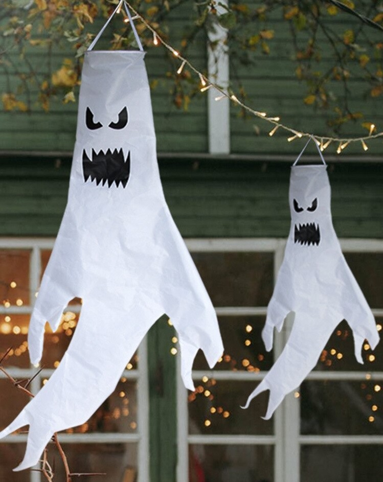 Como Hacer Fantasmas con Bolsas de Basura Halloween – Manualidades Gratis